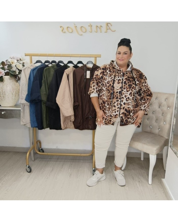 Cortaviento Repele Agua Oversize - Chaqueta Tallas Grandes