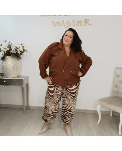 Gabardina Corta Curvy - Trench Coat Tallas Grandes