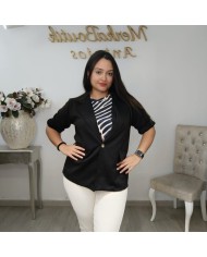 Americana Algodón MINI - Blazer Clásico y Cómodo Mujer