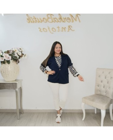 Americana Algodón MINI - Blazer Clásico y Cómodo Mujer