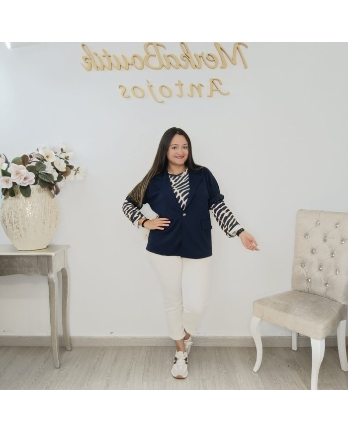 Americana Algodón MINI - Blazer Clásico y Cómodo Mujer