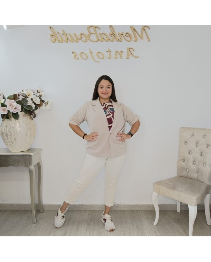 Americana Algodón MINI - Blazer Clásico y Cómodo Mujer