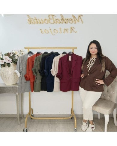 Americana Algodón MINI - Blazer Clásico y Cómodo Mujer