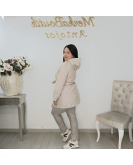 Chaqueta Polipiel MINI - Abrigo Entretieno con Cinturón