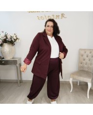 Chaqueta Americana Espiga Oversize - Blazer Beige Curvy