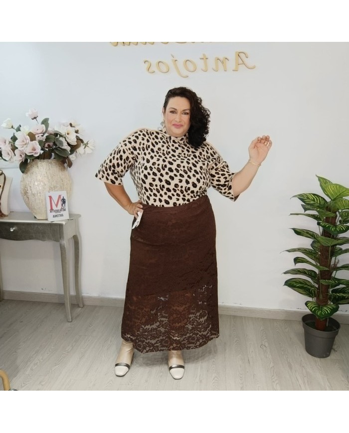 Falda Encaje Romántica Midi | Delicadeza y Elegancia Total