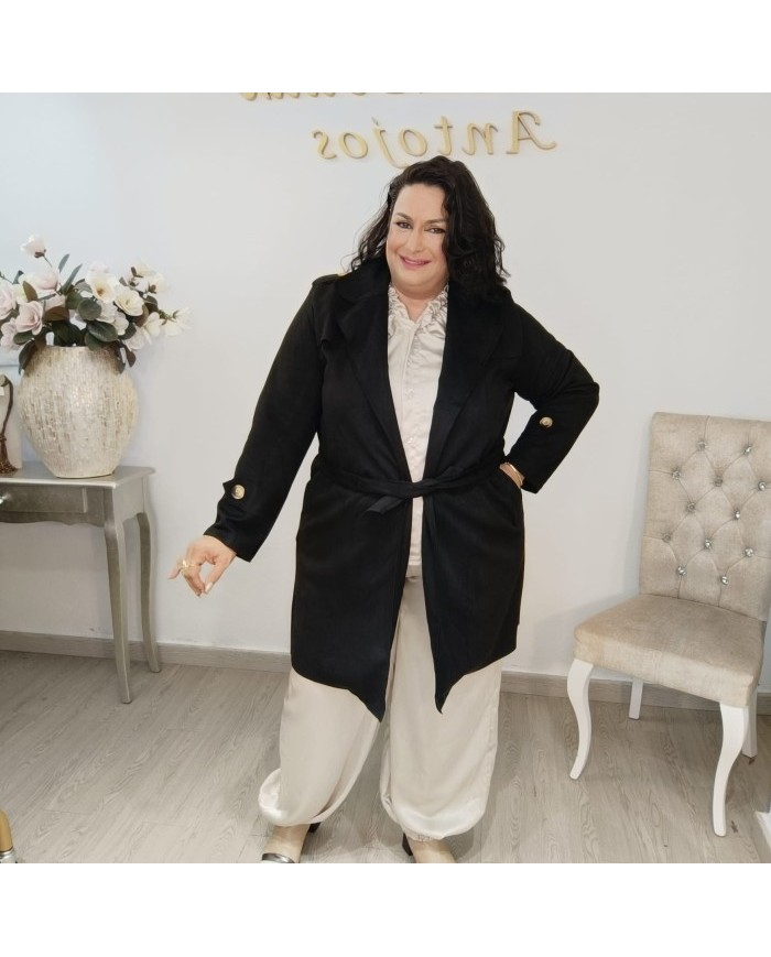 Gabardina Antelina MAXI - Trench Tallas Grandes Lujo