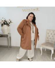 Gabardina Antelina MAXI - Trench Tallas Grandes Lujo