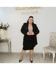 Chaqueta Levita Antelina - Abrigo Largo Tallas Grandes