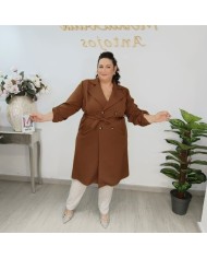 Gabardina Fina Curvy - Trench Coat Ligero Tallas Grandes