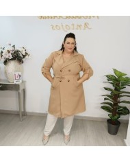 Gabardina Fina Curvy - Trench Coat Ligero Tallas Grandes