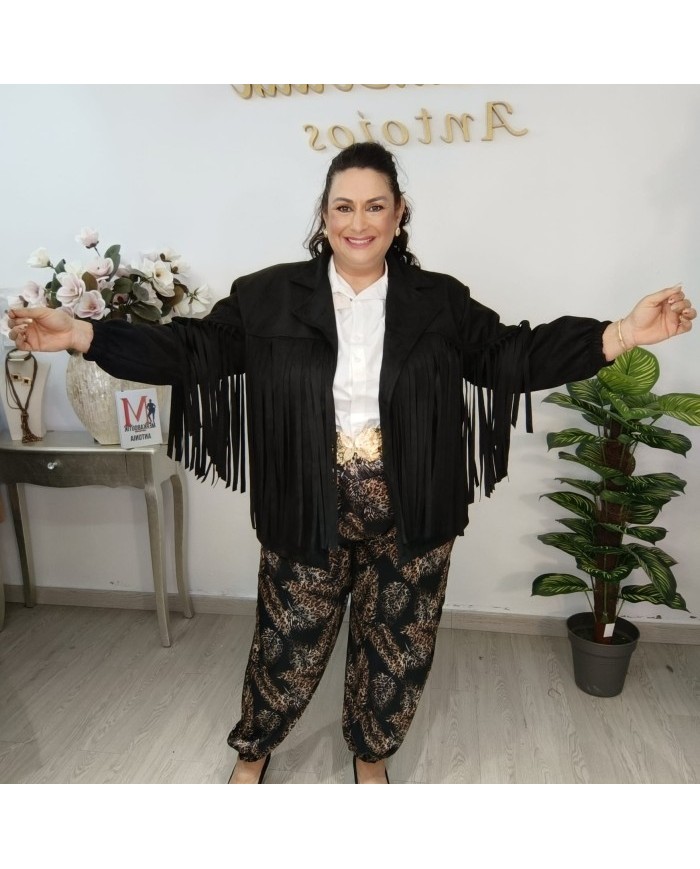 Chaqueta Rodeo Flecos - Antelina Western Tallas Grandes