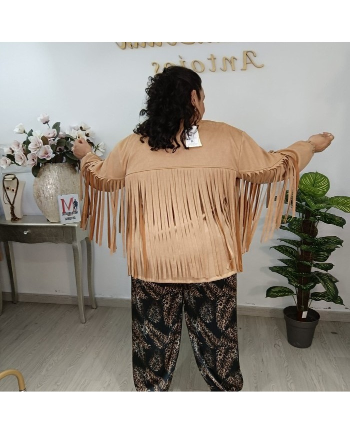 Chaqueta Rodeo Flecos - Antelina Western Tallas Grandes