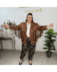 Chaqueta Rodeo Flecos - Antelina Western Tallas Grandes