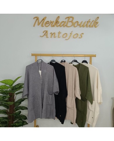 Rebeca Punto Sofía - Cárdigan Largo Entretiempo Oversize