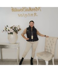 Chaleco Azabache - Puffer Vest Negro Acolchado y Deportivo