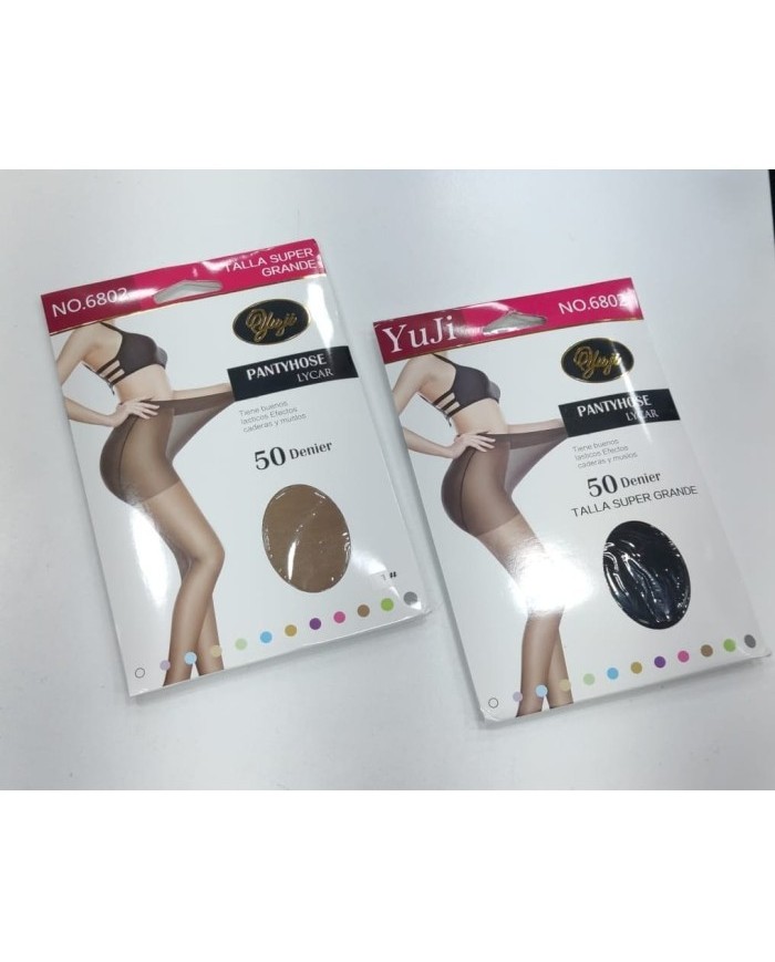 Pantys Cristal Lycra 50 DEN - Talla Súper Grande Control