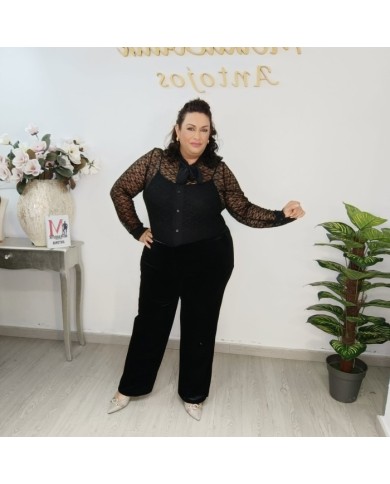 Pantalón de Terciopelo Elegante | Ropa de Fiesta y Casual | MerkaBoutik