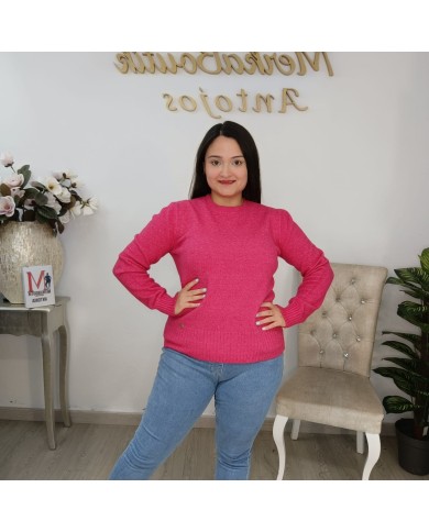Jersey Básico de Punto Fino 'Polonia' | Cuello Redondo | Gran Variedad de Colores