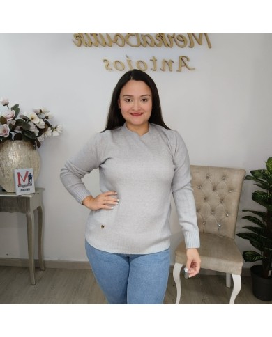 Jersey Básico de Punto Fino 'Polonia' | Cuello Redondo | Gran Variedad de Colores