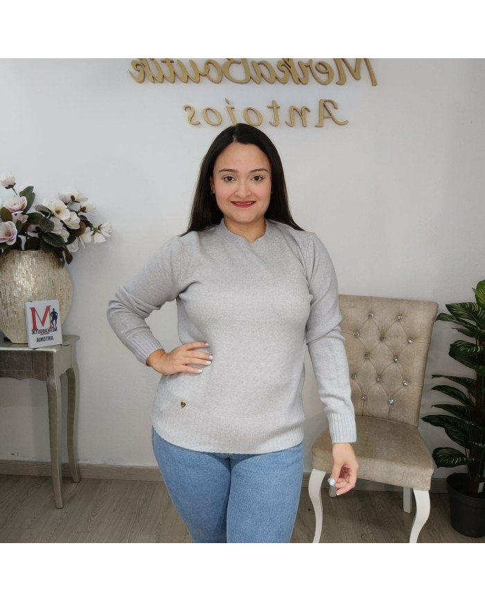 Jersey Básico de Punto Fino 'Polonia' | Cuello Redondo | Gran Variedad de Colores