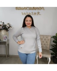 Jersey Básico de Punto Fino 'Polonia' | Cuello Redondo | Gran Variedad de Colores