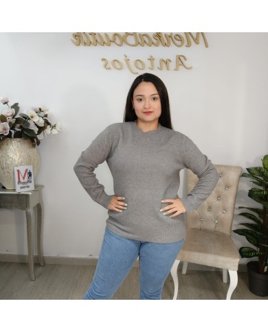 Jersey Básico de Punto Fino 'Polonia' | Cuello Redondo | Gran Variedad de Colores