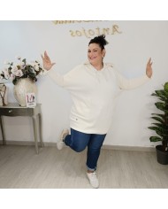Jersey Capucha Punto Pelo - Oversize Talla Grande Colores