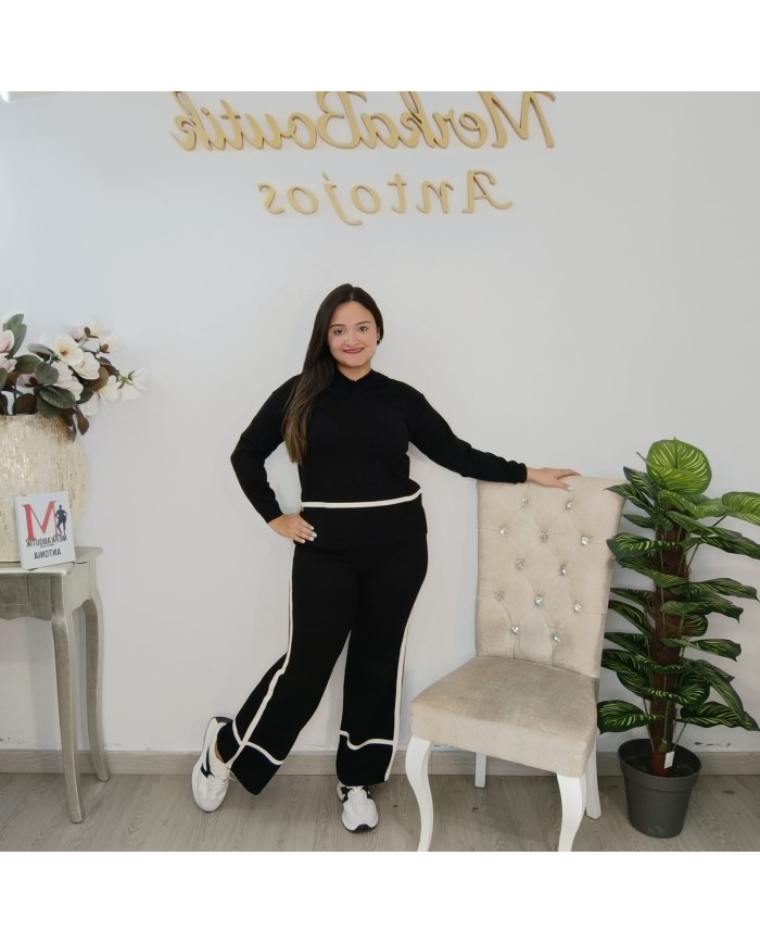 Conjunto Ángeles Punto - Pantalón y Jersey Raya Contraste Conjunto Ángeles Punto - Pantalón y Jersey Raya Contraste