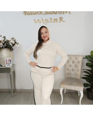 Conjunto Ángeles Punto - Pantalón y Jersey Raya Contraste