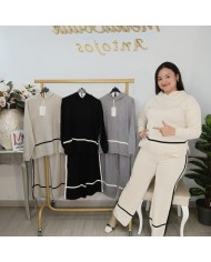 Conjunto Ángeles Punto - Pantalón y Jersey Raya Contraste Conjunto Ángeles Punto - Pantalón y Jersey Raya Contraste