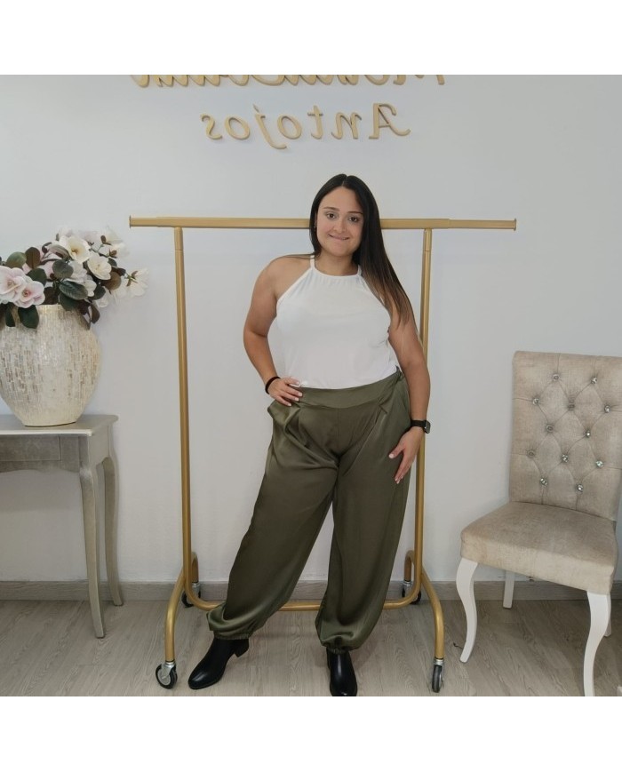 Pantalón Bombacho de Satén | Lujo y Comodidad | MerkaBoutik