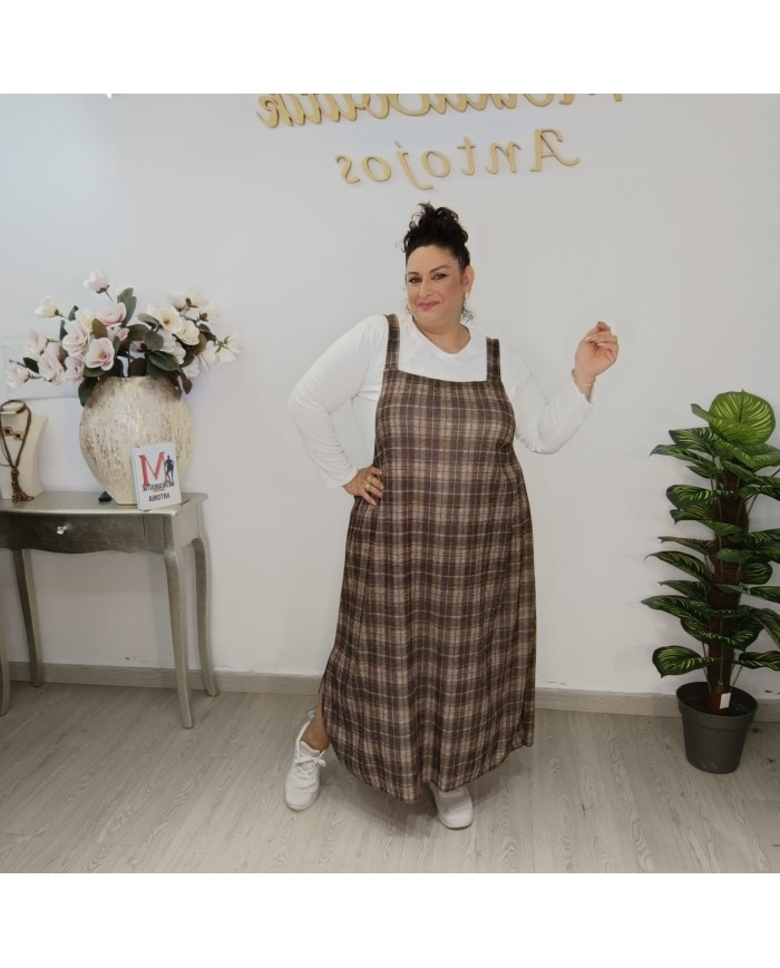 Vestido Pichi Cuadros Leñador + Camiseta | Tartán Oversize