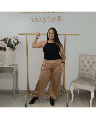 Pantalón Bombacho de Satén | Lujo y Comodidad | MerkaBoutik