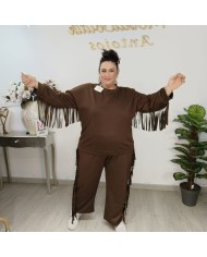 Conjunto Sudadera y Pantalón 'Rodeo' con Flecos | Loungewear Boho Conjunto Sudadera y Pantalón 'Rodeo' con Flecos | Loungewear Boho