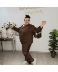 Conjunto Sudadera y Pantalón 'Rodeo' con Flecos | Loungewear Boho Conjunto Sudadera y Pantalón 'Rodeo' con Flecos | Loungewear Boho