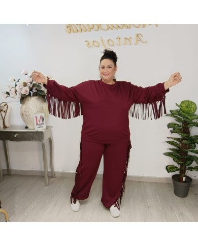 Conjunto Sudadera y Pantalón 'Rodeo' con Flecos | Loungewear Boho