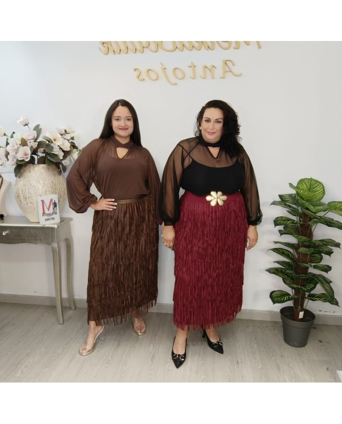 Falda de Flecos en Capas | Movimiento y Estilo de Fiesta