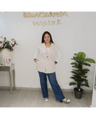 Chaleco Trébol Acolchado - Puffer Sastre Largo Curvy