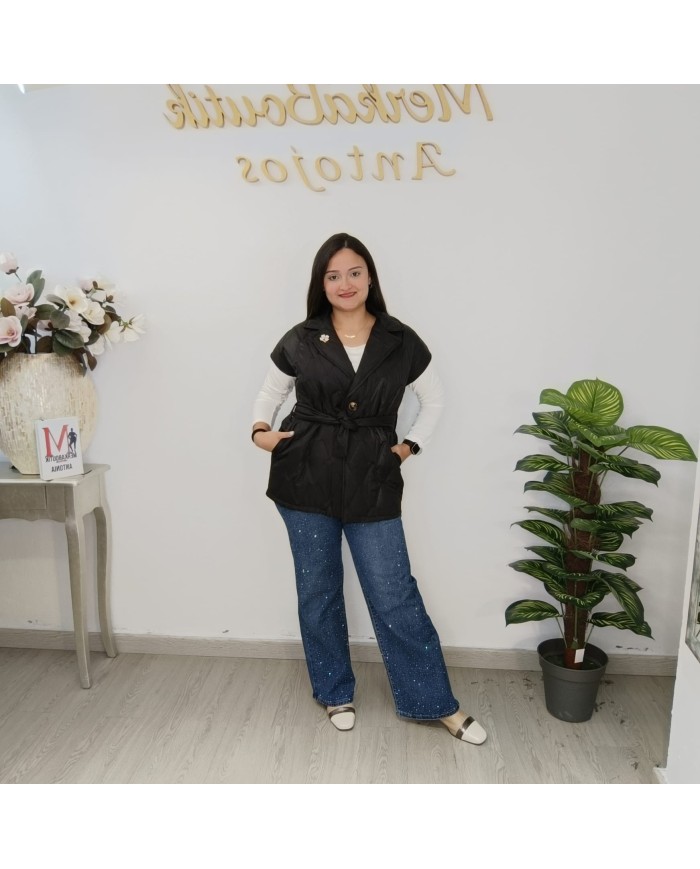 Chaleco Trébol Acolchado - Puffer Sastre Largo Curvy