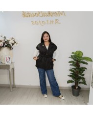 Chaleco Trébol Acolchado - Puffer Sastre Largo Curvy