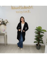 Rebeca Amaya Cárdigan Largo Punto - Talla Grande Colores