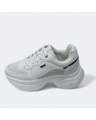 Deportivas Joka Chunky Blancas - Plataforma Malla Mujer