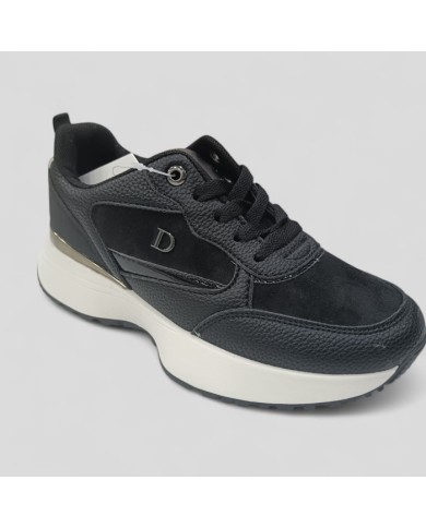 Deportivas Diosa Beige y Oro - Sneakers Plataforma Mujer