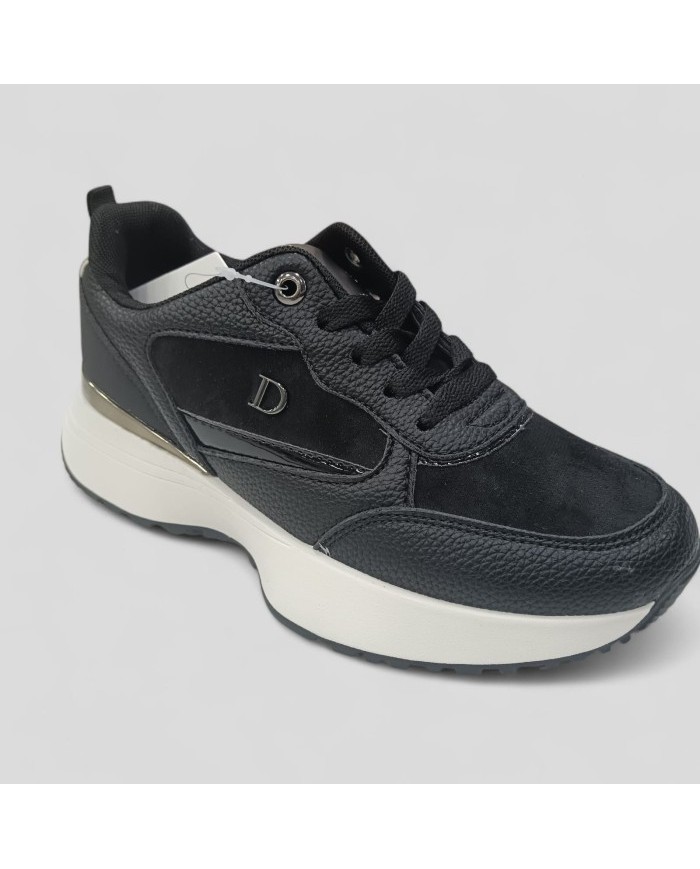 Deportivas Diosa Beige y Oro - Sneakers Plataforma Mujer