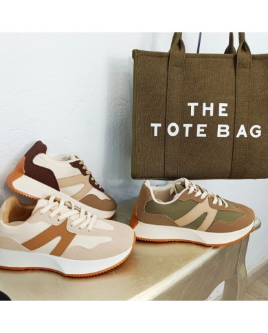 Zapatillas Deportivas Diva - Bloques Color - Trail Running Mujer