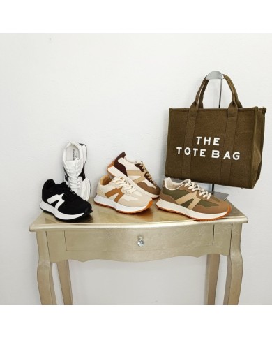 Zapatillas Deportivas Diva - Bloques Color - Trail Running Mujer