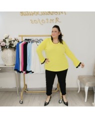 Camiseta Yael de Canalé y Cuello Redondo | Fondo de Armario