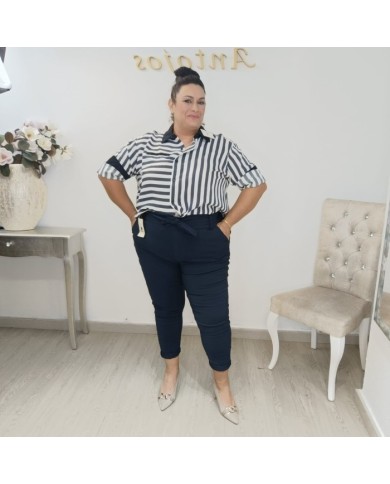 Pantalón de Talle Alto y Corte Recto | Ropa de Mujer | MerkaBoutik