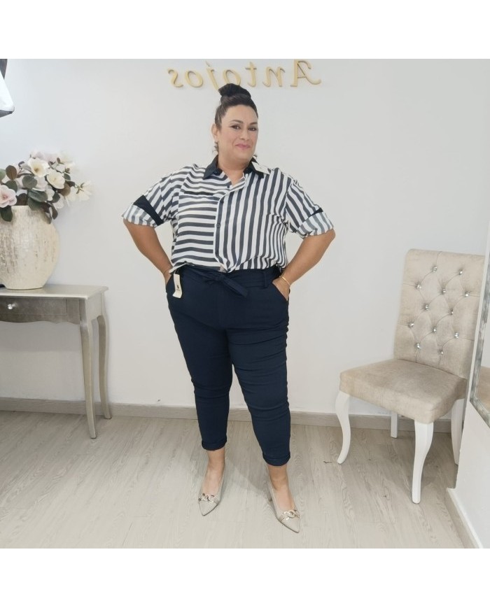 Pantalón de Talle Alto y Corte Recto | Ropa de Mujer | MerkaBoutik